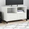 Image de Meuble Tv Blanc 68x39x43,5 Cm Acier Vidaxl