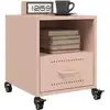 Image de Tables De Chevet 2 Pcs Rose 36x39x43,5 Cm Acier Vidaxl