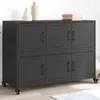 Image de vidaXL Buffet Armoire avec Porte Placard avec Rangement Organisateur de Salle de Séjour Salon Maison Intérieur Noir 846740