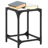 Image de vidaXL Table basse avec dessus en verre transparent 30x30x40 cm acier table dappoint table de salon table à thé bout de 845950