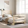 Image de vidaXL Cadre de lit sans matelas avec tête de lit 100x200 cm 3281575