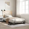Image de Cadre De Lit Sans Matelas Gris 100x200 Cm Bois Massif De Pin Vidaxl