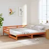 Image de vidaXL Lit de jour et lit gigogne sans matelas 90x200 cm bois massif 847159