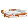 Image de Vidaxl lit de jour et lit gigogne sans matelas 90x200 cm bois massif