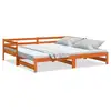 Image de Vidaxl lit de jour et lit gigogne sans matelas 90x190 cm bois massif