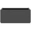 Image de Vidaxl jardinière gris foncé 80x36x35 cm pp