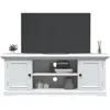 Image de Meuble Tv Blanc 110x30x41 Cm Bois D'ingénierie Vidaxl