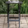 Image de vidaXL Table d’appoint pliable noir bois de peuplier massif 4008871