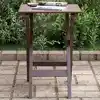 Image de Table D’appoint Pliable Marron Bois De Peuplier Massif Vidaxl