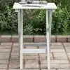 Image de Table D’appoint Pliable Blanc Bois De Peuplier Massif Vidaxl