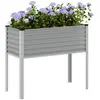 Image de Jardinière Gris 100x45x90 Cm Acier Vidaxl