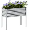 Image de Jardinière De Jardin 100 X 45 X 90 Cm Acier Galvanisé Vidaxl