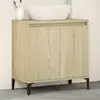 Image de Meuble D'évier Chêne Sonoma 58x33x60 Cm Bois D'ingénierie Vidaxl