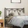 Image de Tête De Lit De Remplacement Métal Noir 107 Cm Vidaxl