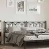 Image de Tête De Lit De Remplacement Métal Noir 193 Cm Vidaxl