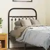 Image de Tête De Lit De Remplacement Métal Noir 75 Cm Vidaxl