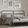 Image de Tête De Lit De Remplacement Métal Noir 200 Cm Vidaxl