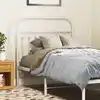 Image de Tête De Lit De Remplacement Métal Blanc 90 Cm Vidaxl