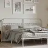 Image de Tête De Lit De Remplacement Métal Blanc 200 Cm Vidaxl