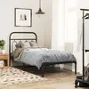 Image de Cadre De Lit Métal Sans Matelas Avec Tête De Lit Noir 90x190 Cm Vidaxl
