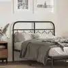 Image de Tête De Lit De Remplacement Métal Noir 120 Cm Vidaxl