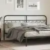 Image de Tête De Lit De Remplacement Métal Noir 200 Cm Vidaxl
