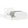 Image de Vidaxl cadre de lit sans matelas blanc 90x200 cm bois de pin massif