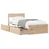 Image de Vidaxl cadre de lit sans matelas 90x190 cm bois de pin massif