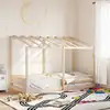 Image de Lit Pour Enfants Sans Matelas 100x200 Cm Bois Massif De Pin Vidaxl