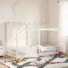 Image de Lit Pour Enfants Sans Matelas Blanc 90x200 Cm Bois Pin Massif Vidaxl