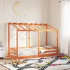Image de Lit Pour Enfants Sans Matelas Cire Marron 90x190 Cm Pin Massif Vidaxl