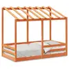 Image de Vidaxl lit pour enfants sans matelas marron 70x140 cm pin massif
