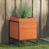 Image de Jardinière Cire Marron 40x40x50 Cm Bois De Pin Massif Vidaxl