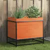 Image de Jardinière Cire Marron 60x40x50 Cm Bois De Pin Massif Vidaxl