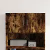 Image de Armoire Murale Chêne Fumé 80x42,5x40 Cm Bois D'ingénierie Vidaxl