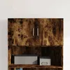 Image de vidaXL Armoire murale chêne fumé 80x425x40 cm bois dingénierie 846128