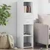 Image de Buffet Haut Blanc 30x42,5x124 Cm Bois D'ingénierie Vidaxl