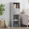 Image de Buffet Haut Sonoma Gris 40x42,5x124 Cm Bois D'ingénierie Vidaxl