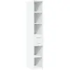 Image de Buffet Haut Blanc 30x42,5x185 Cm Bois D'ingénierie Vidaxl