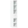 Image de Vidaxl buffet haut blanc 30x42,5x185 cm bois d'ingénierie