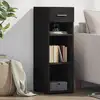 Image de Buffet Noir 30x42,5x93 Cm Bois D'ingénierie Vidaxl