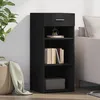 Image de vidaXL Buffet noir 40x425x93 cm bois dingénierie armoire armoire latérale armoire de rangement armoire placard 846314