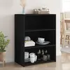 Image de Buffet Noir 70x41x93 Cm Bois D'ingénierie Vidaxl