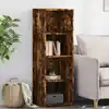 Image de Buffet Chêne Fumé 40x41x124 Cm Bois D'ingénierie Vidaxl