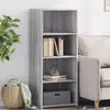 Image de Buffet Haut Sonoma Gris 50x41x124 Cm Bois D'ingénierie Vidaxl