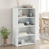 Image de Buffet Haut Blanc 70x41x124 Cm Bois D'ingénierie Vidaxl