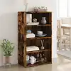 Image de Buffet Haut Chêne Fumé 70x41x124 Cm Bois D'ingénierie Vidaxl