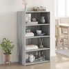 Image de Buffet Haut Sonoma Gris 70x41x124 Cm Bois D'ingénierie Vidaxl