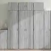 Image de Armoire De Rangement Sonoma Gris 70x42,5x225 Cm Vidaxl