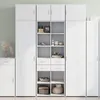 Image de vidaXL Armoire de rangement blanc 70x425x225 cm bois dingénierie armoire de rangement de salle de bain unité de 3281336
